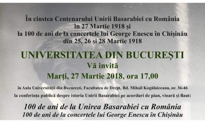 100 de ani de la unirea basarabiei