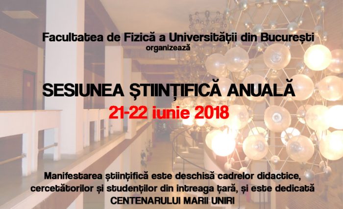 sesiunea stiitifica facultatea de fizica