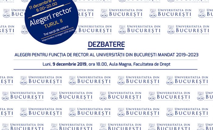 Stire dezbatere rector 9 dec