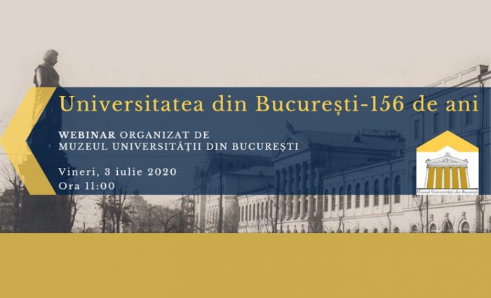 ilustrație grafică 156 de ani Universitatea din București
