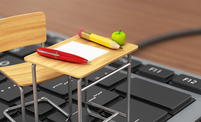 afiș, mini birou și tastatuură