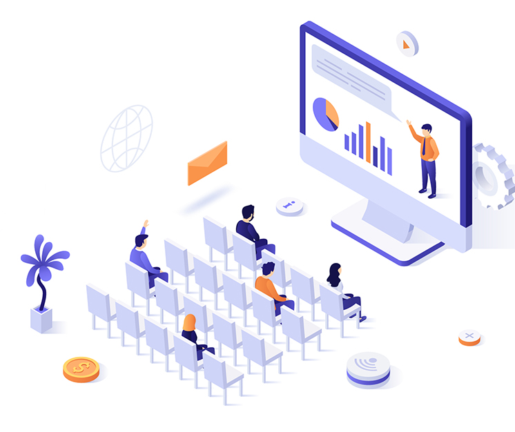 ilustrație curs online