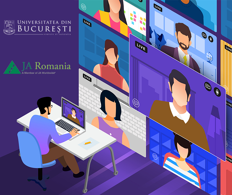 Webinare online dedicate studenților și profesorilor UB, organizate de Junior Achievement România