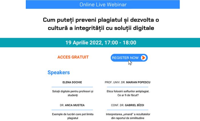 webinar plagiat turnitin unibuc stire