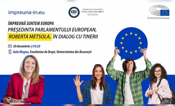 roberta mertsola universitatea din bucuresti unibuc dezbatere tineri facultatea de drept parlamentul european presedinte