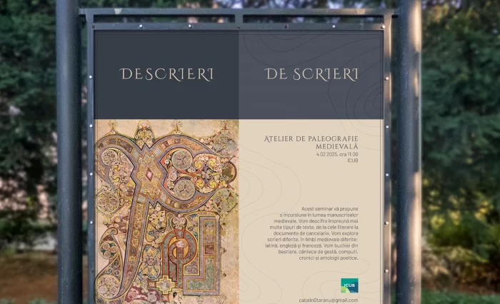 afiș Atelier de paleografie medievală 3