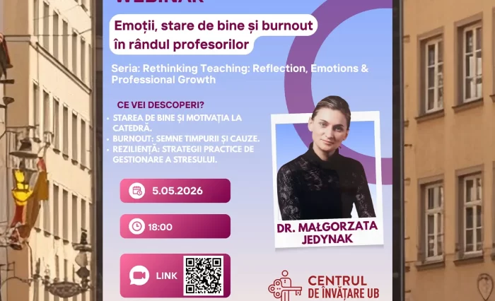 emotii, stare de bine si burnout in randul profesorilor stire