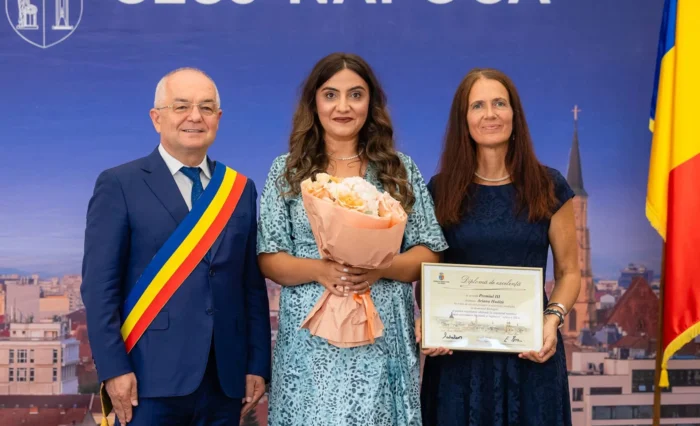 premii rada mihalcea ariana hudita unibuc 2026 podium